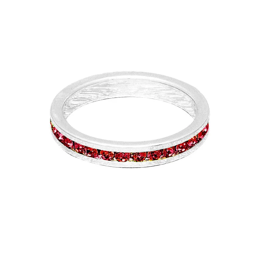Birthstone Stackable Rings (White)