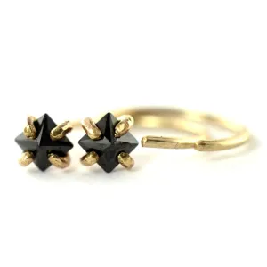 Black CZ Ear Huggers
