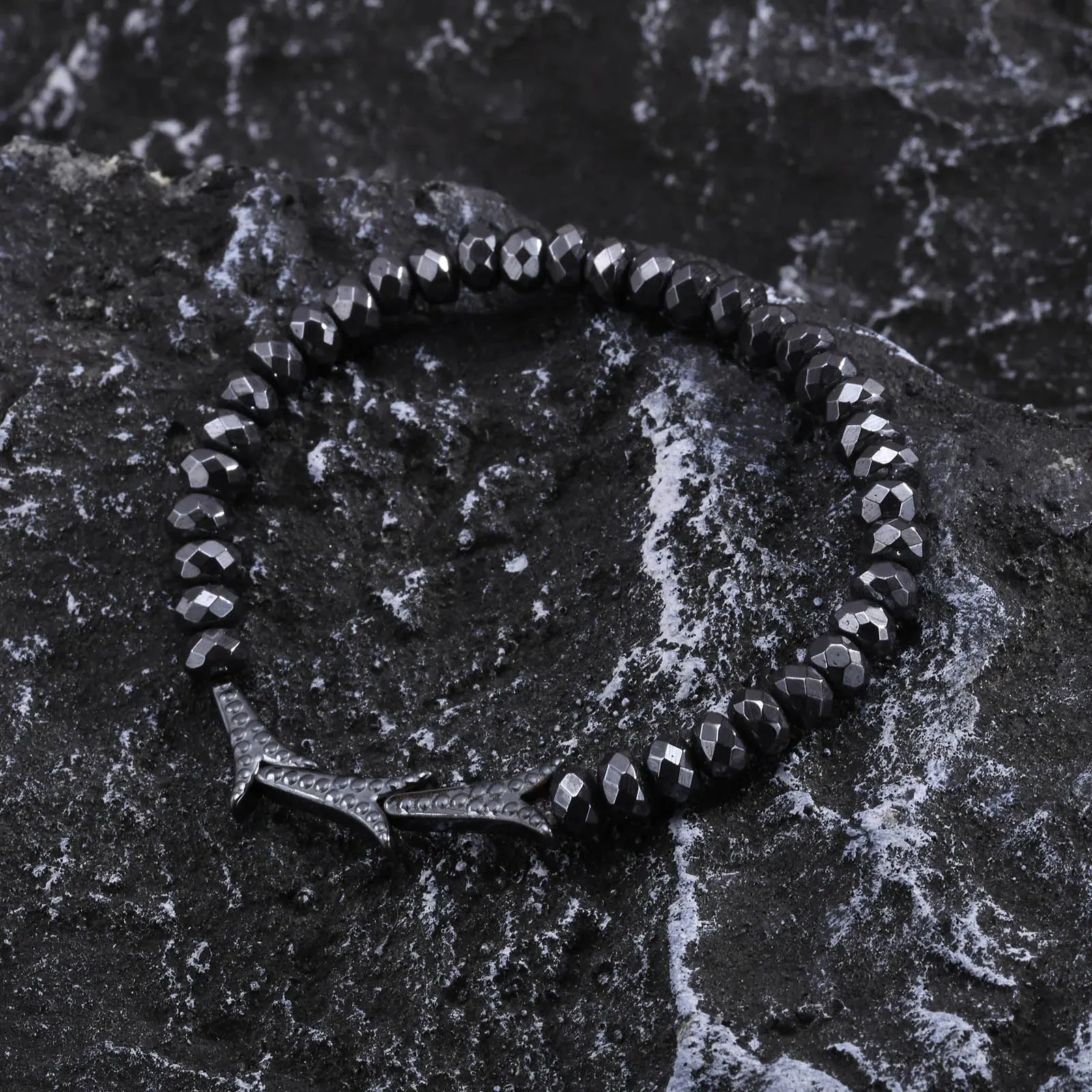 Black Hematite Bracelets for Men Boys