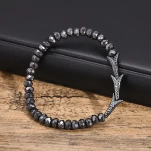 Black Hematite Bracelets for Men Boys