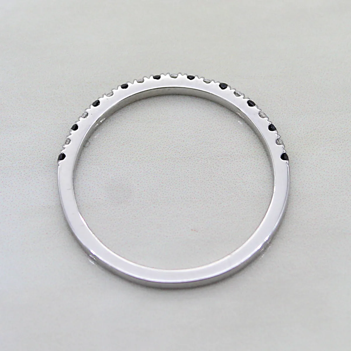 Black Moissanite Engagement/Wedding Stackable Band