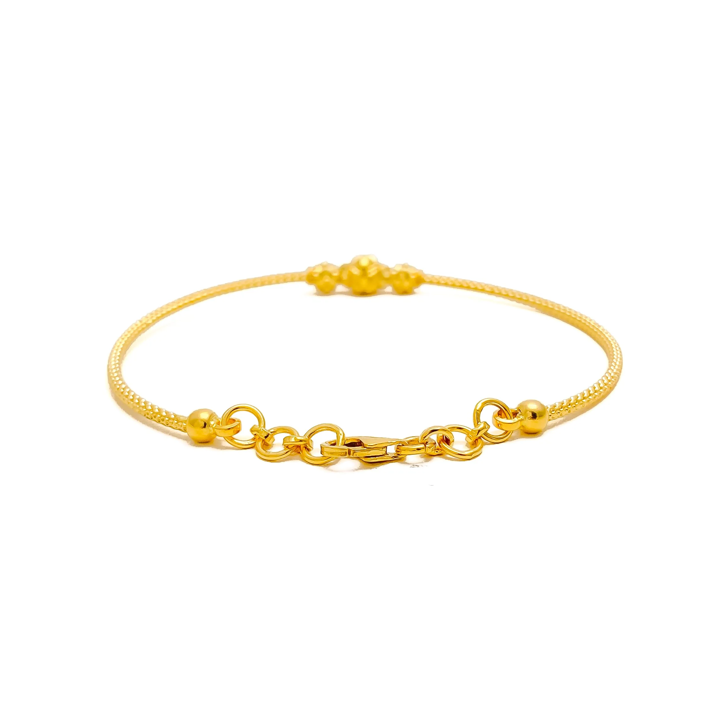 Blooming Classy 22k Gold Bangle Bracelet