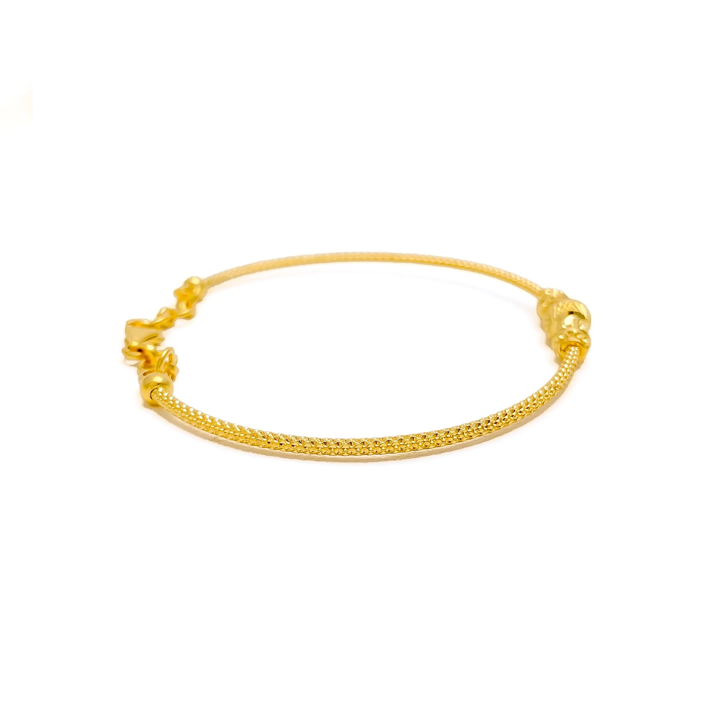 Blooming Classy 22k Gold Bangle Bracelet