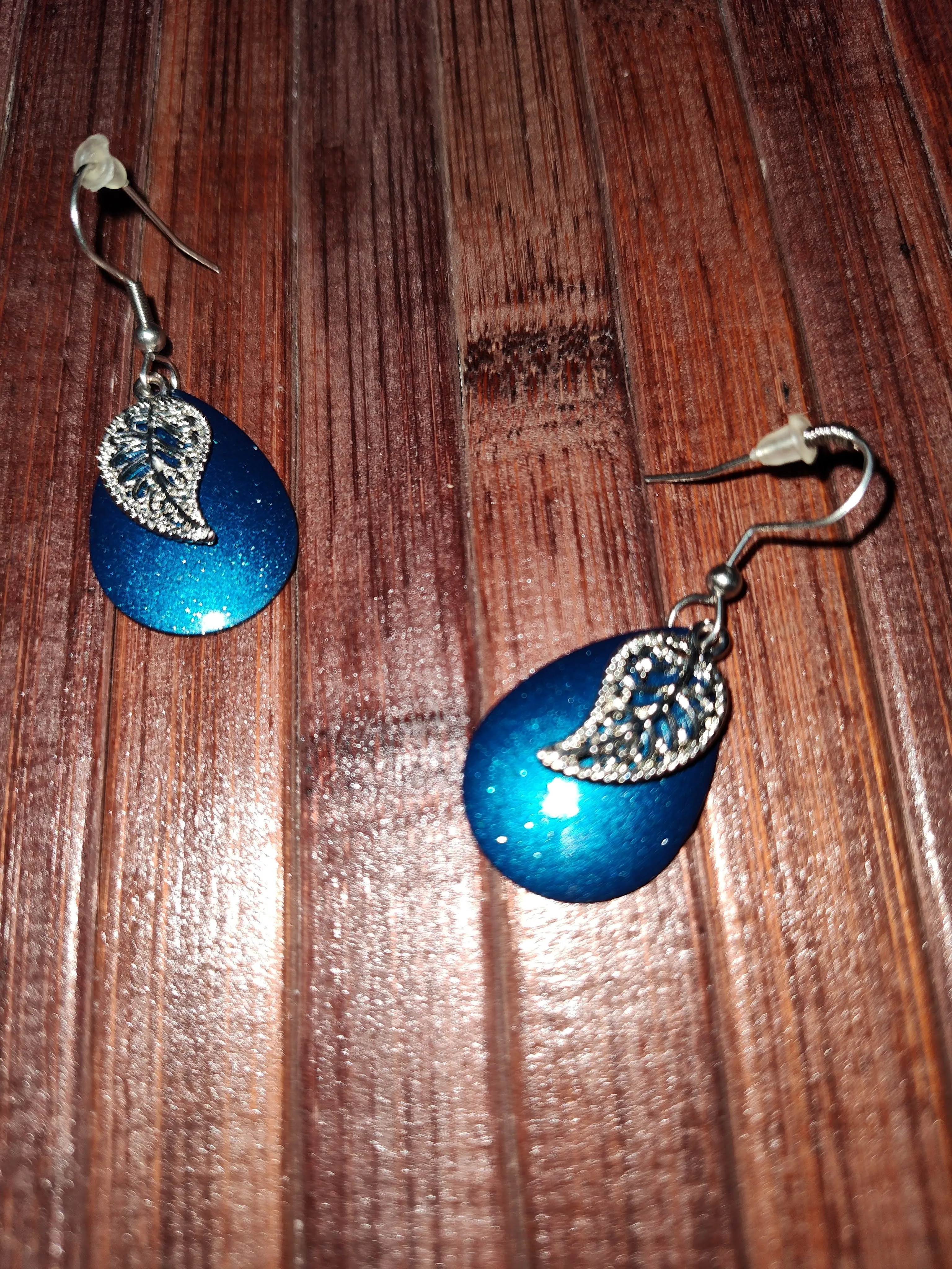 Blue Dangle Earrings