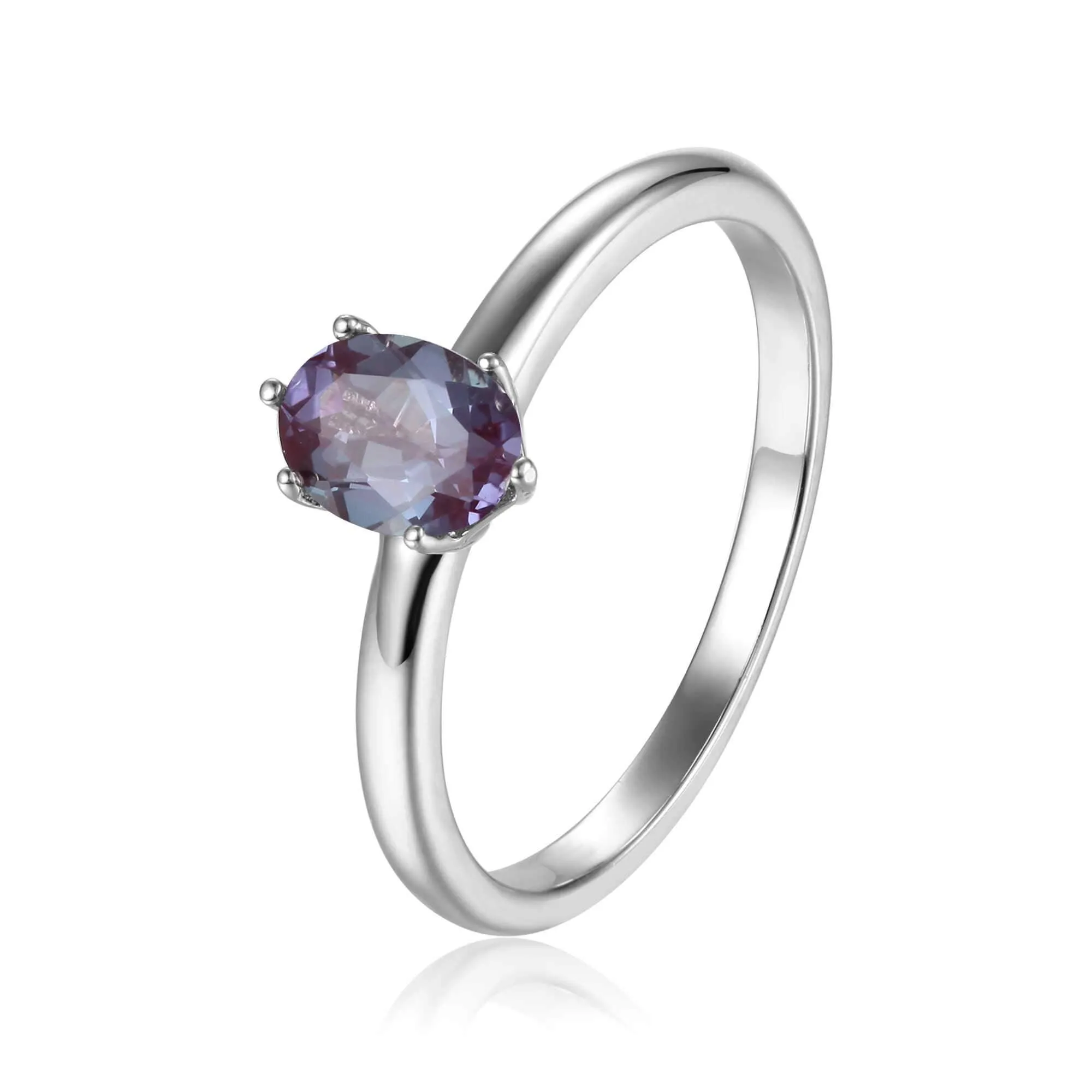 Blue Sapphire Solitaire Ring