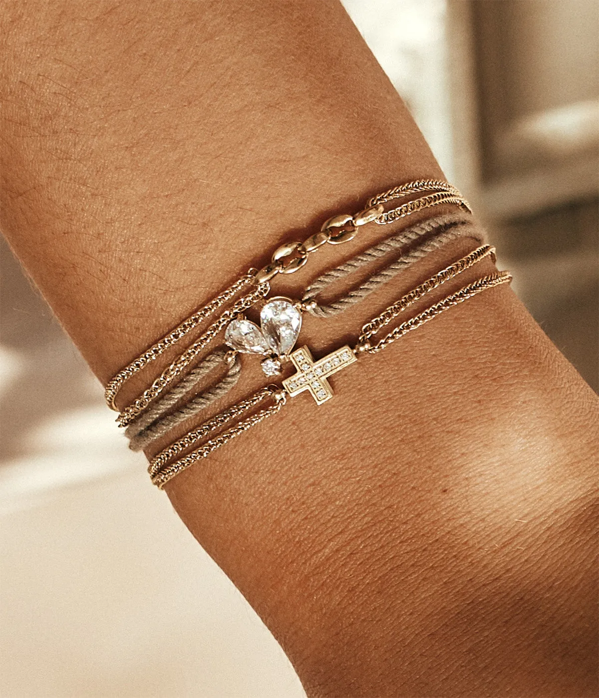 Bracelet Ira (Acier doré)