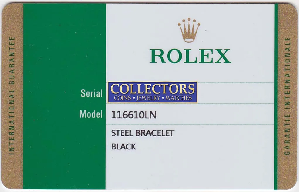 BRAND NEW 2019 PAPERS Rolex Submariner Date 116610 Steel Black Ceramic Watch