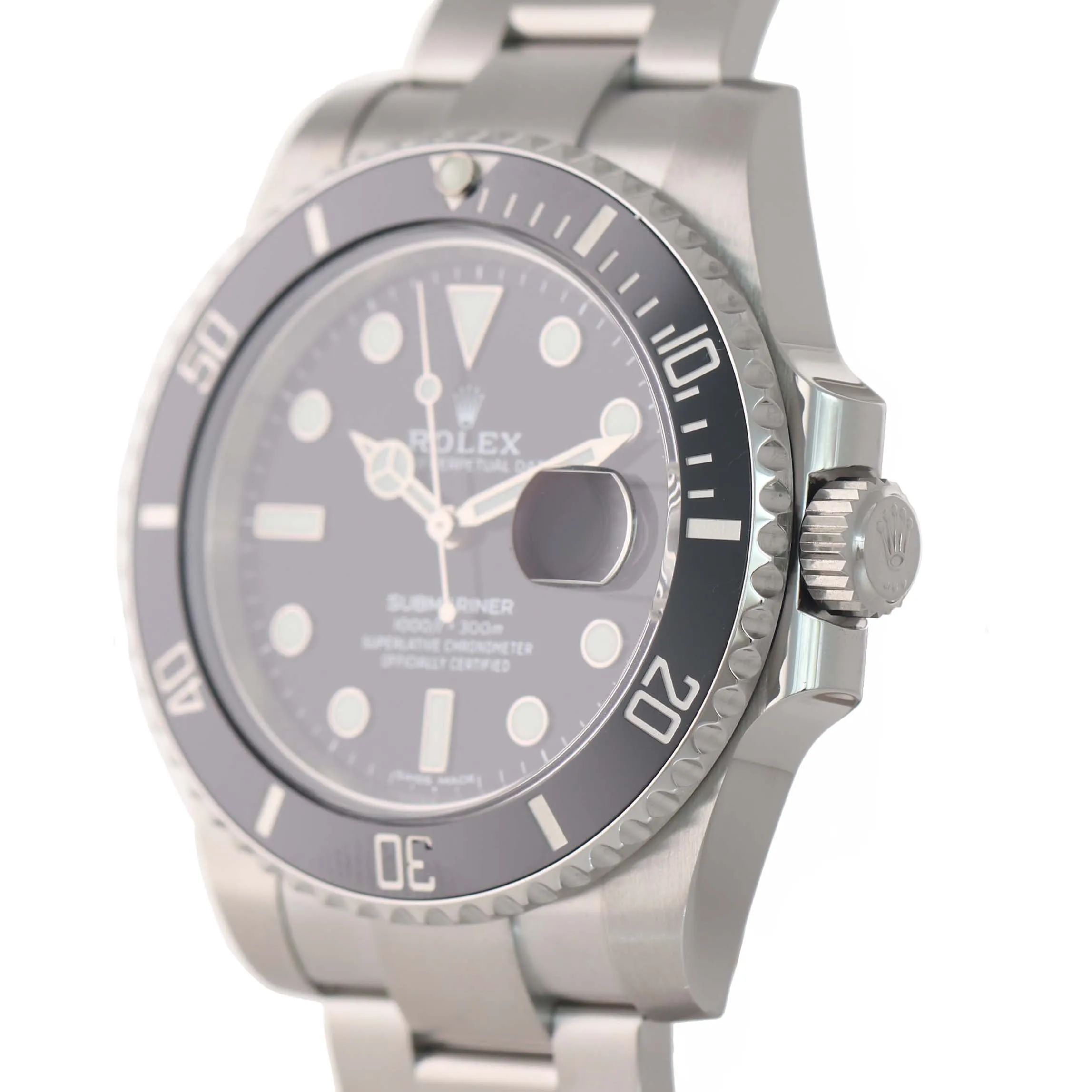 BRAND NEW 2019 PAPERS Rolex Submariner Date 116610 Steel Black Ceramic Watch