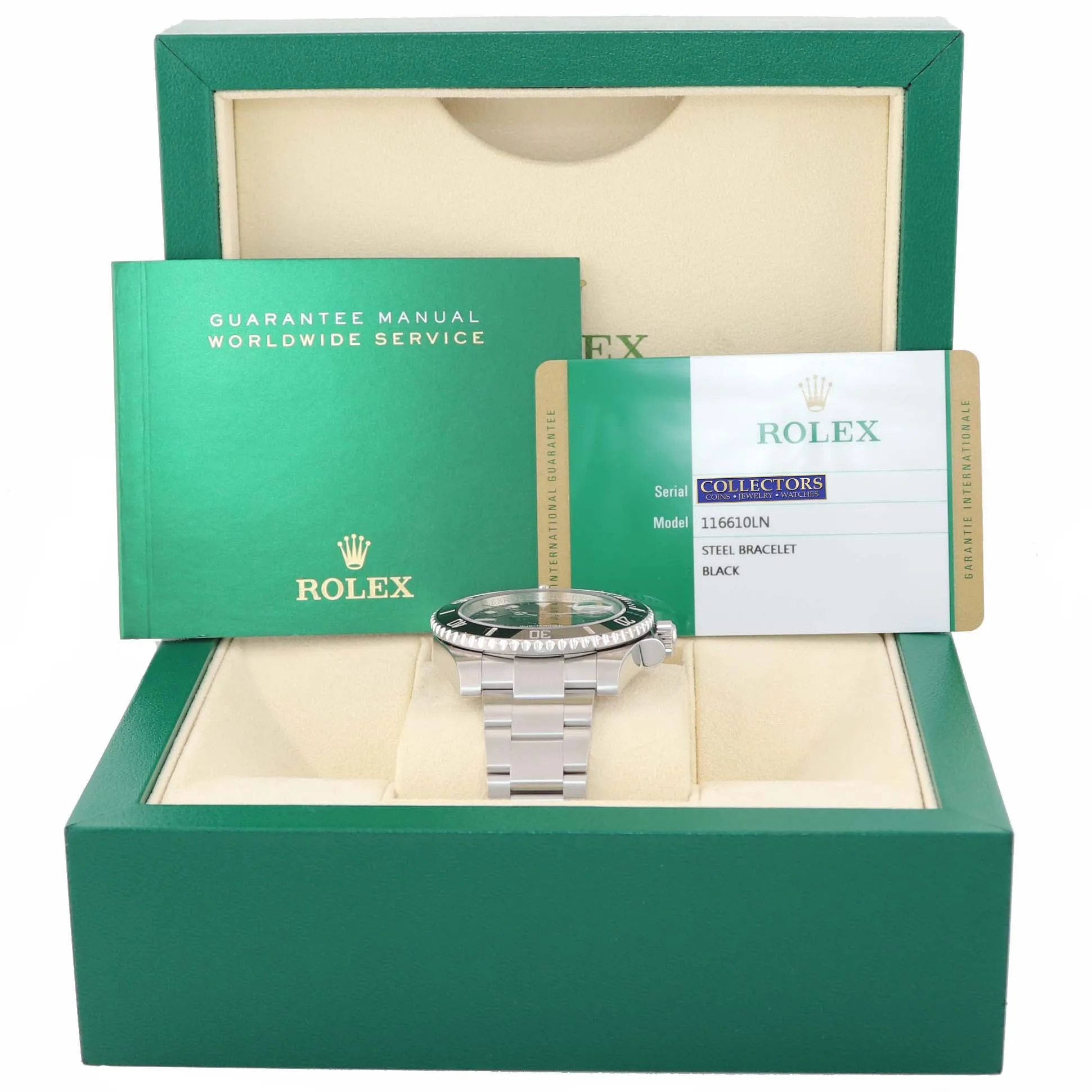 BRAND NEW 2019 PAPERS Rolex Submariner Date 116610 Steel Black Ceramic Watch