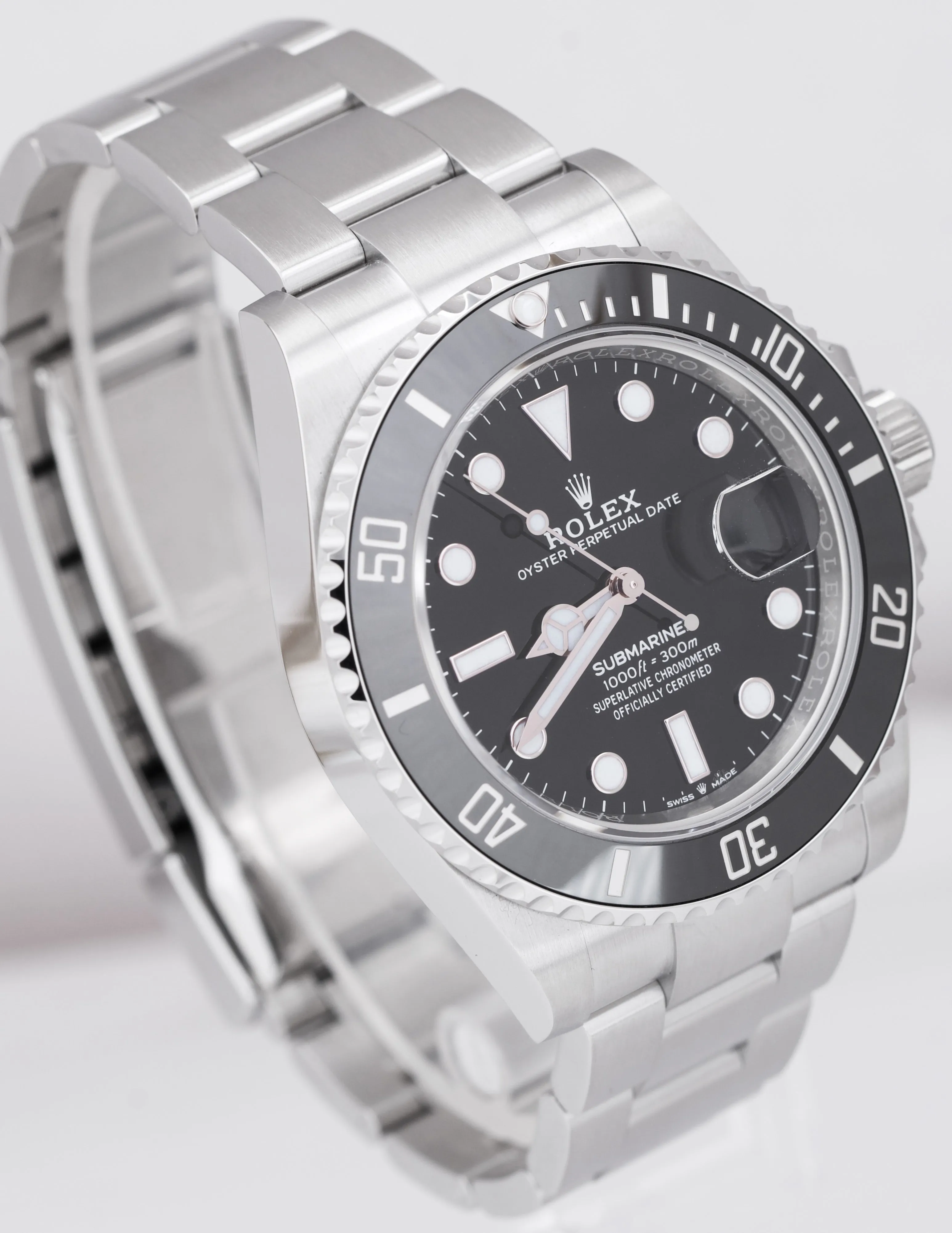 BRAND NEW 2021 CARD Rolex Submariner 41 Date Steel Black Ceramic Watch 126610 LN