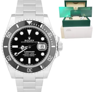 BRAND NEW 2021 Rolex Submariner Date 41mm Steel Black Ceramic Watch 126610 LN