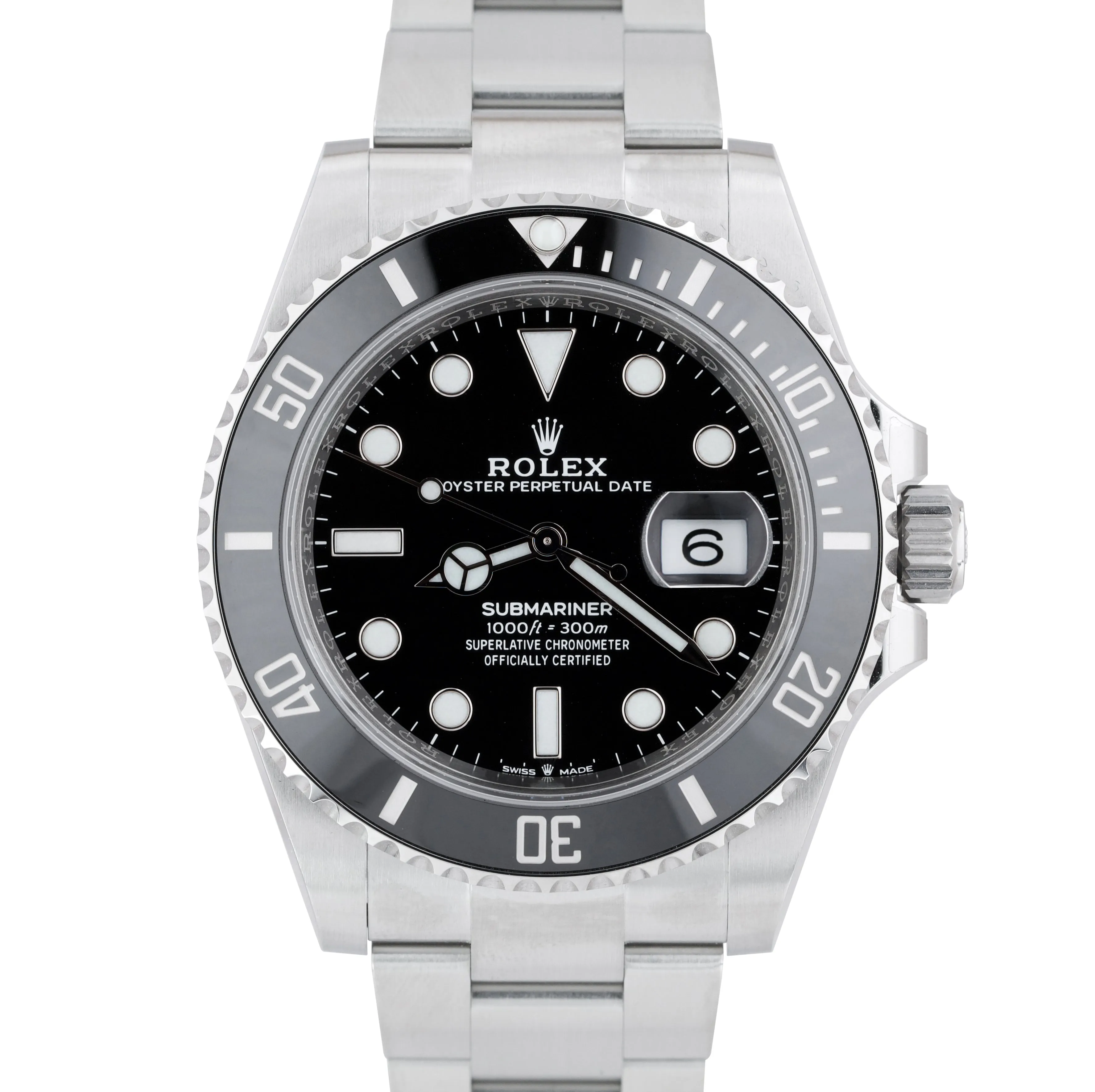 BRAND NEW APRIL 2021 Rolex Submariner 41 Date Black Ceramic Watch 126610 LN B P