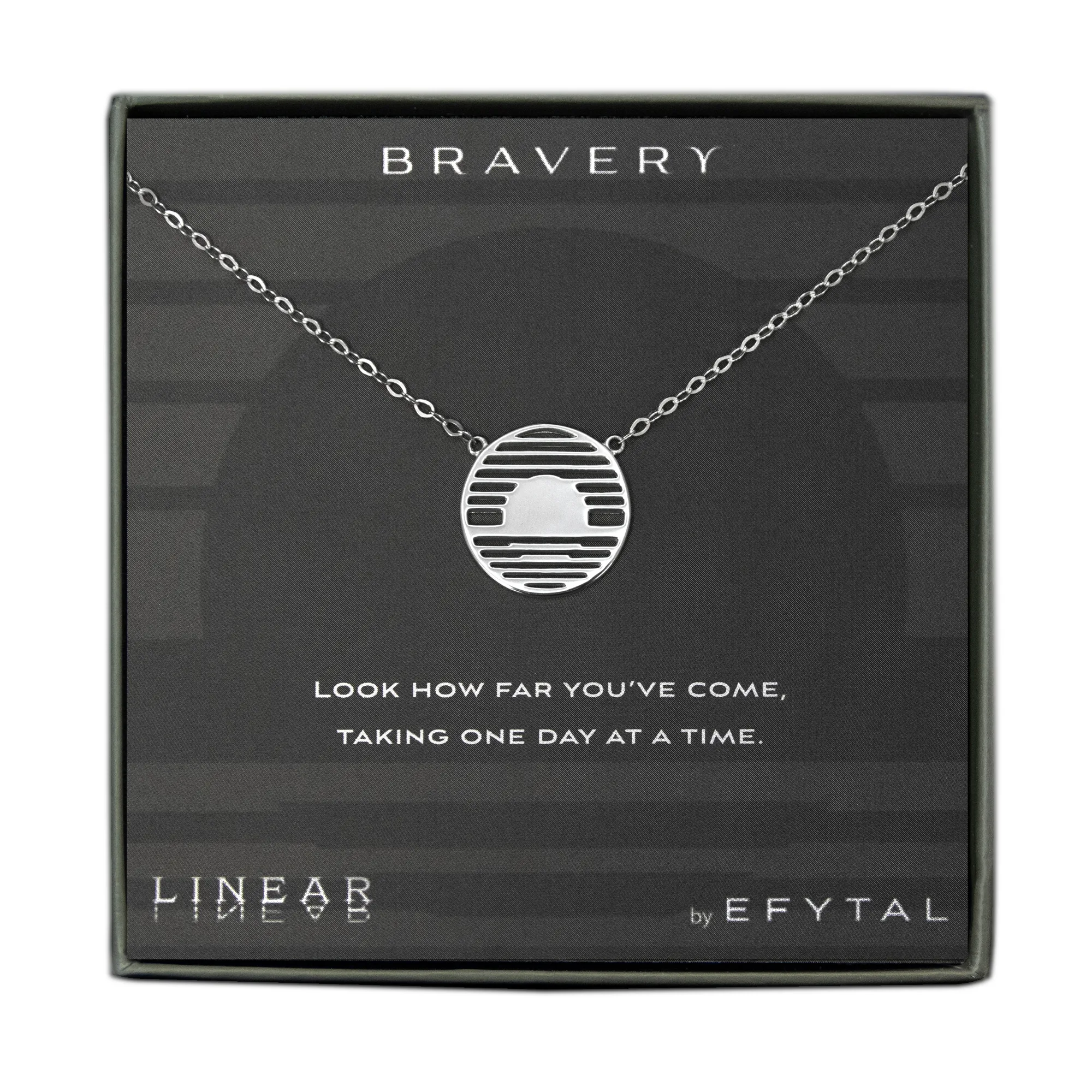 bravery 18mm necklace • one day at a time