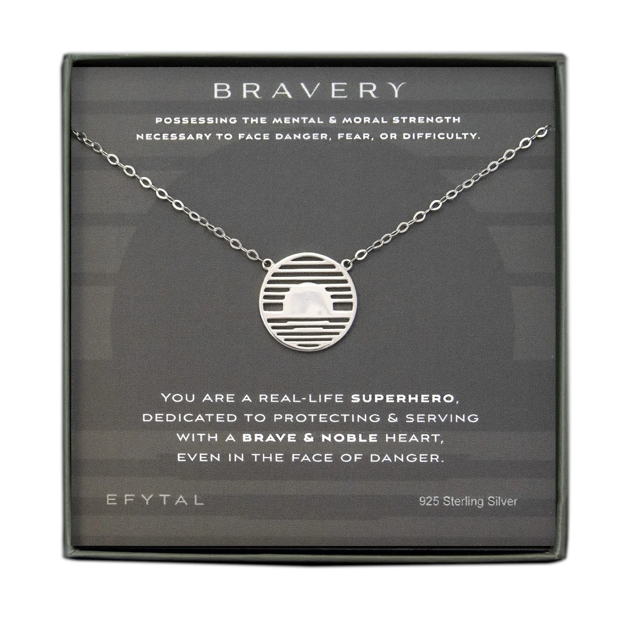 bravery 18mm necklace • real-life superhero