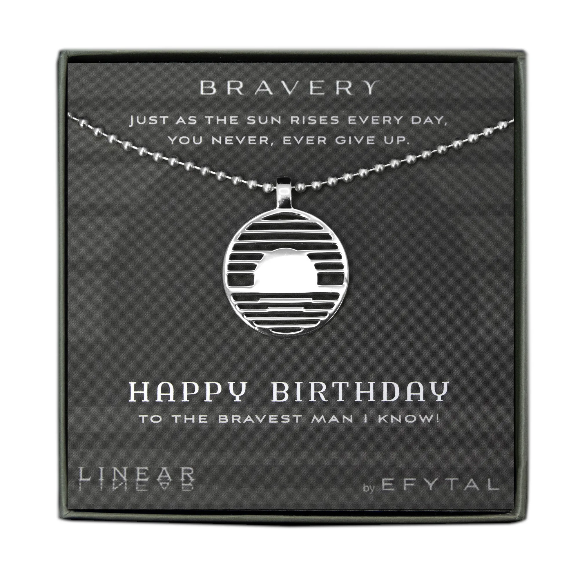 bravery 25mm necklace • happy birthday