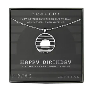 bravery 25mm necklace • happy birthday