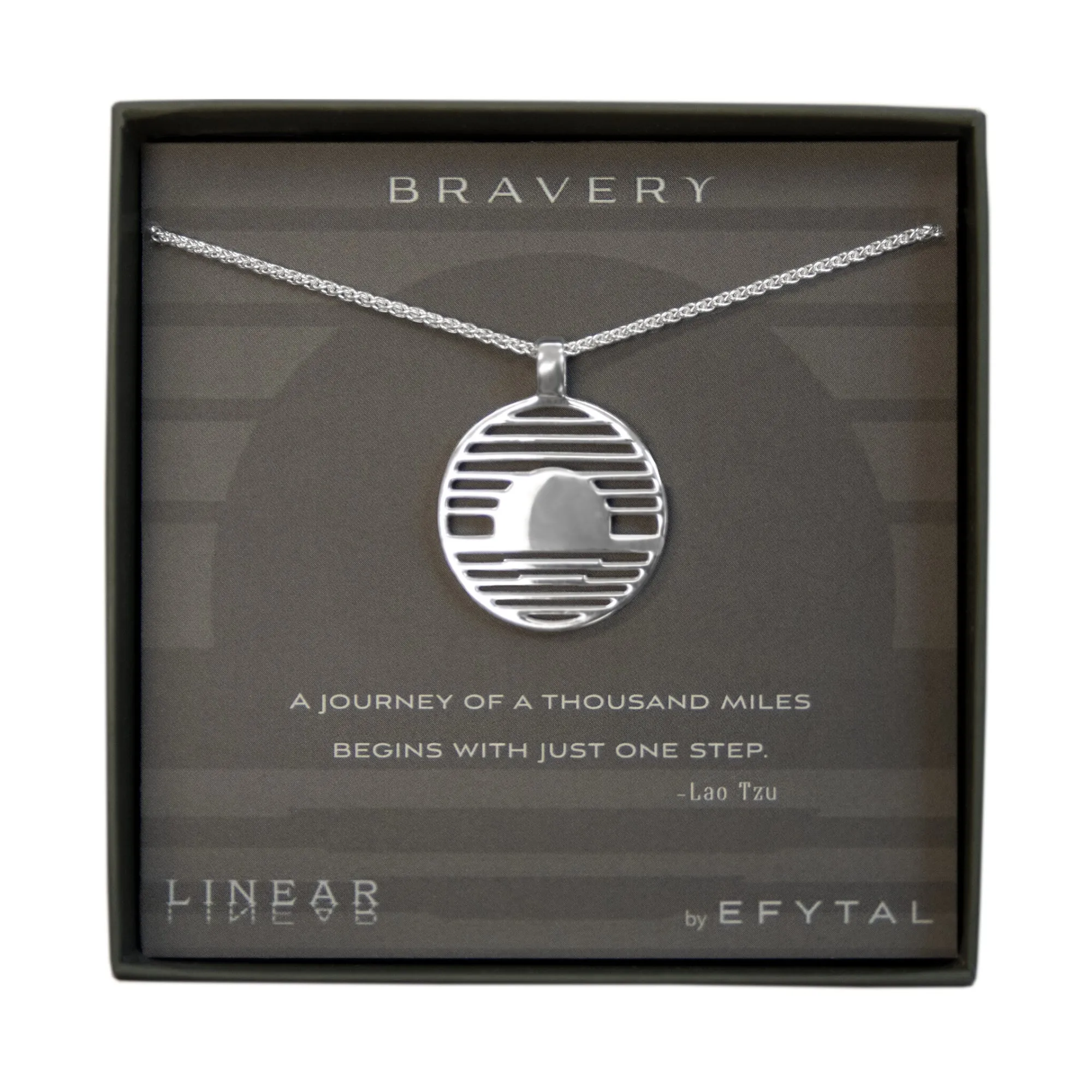 bravery 25mm necklace • just one step