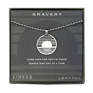 bravery 25mm necklace • one day at a time