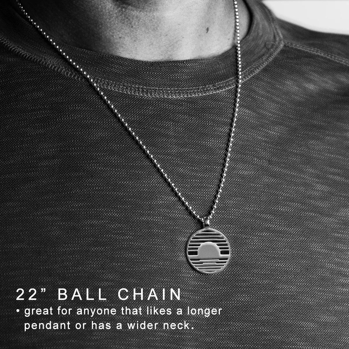 bravery 25mm necklace • one day at a time