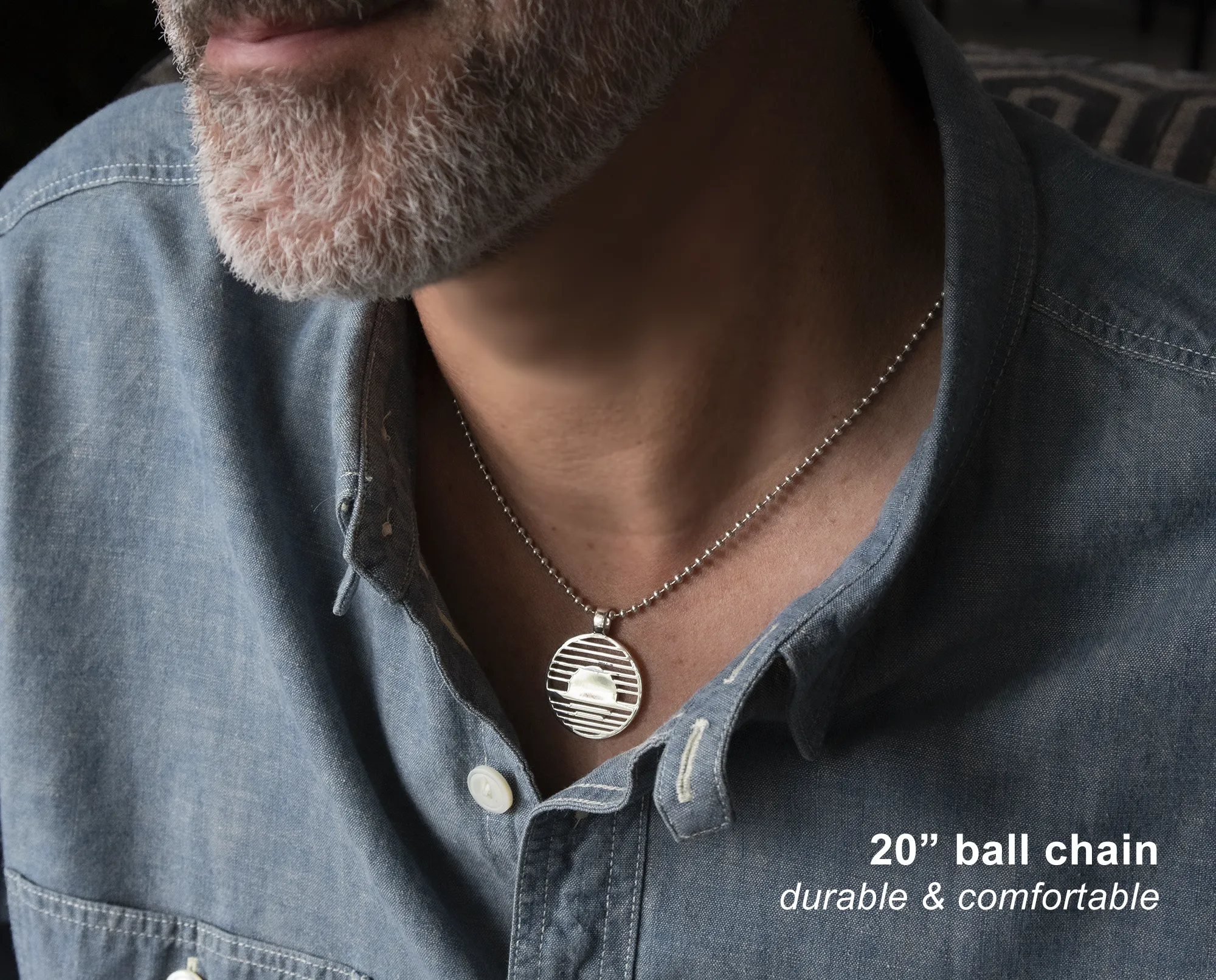bravery 25mm necklace • one day at a time