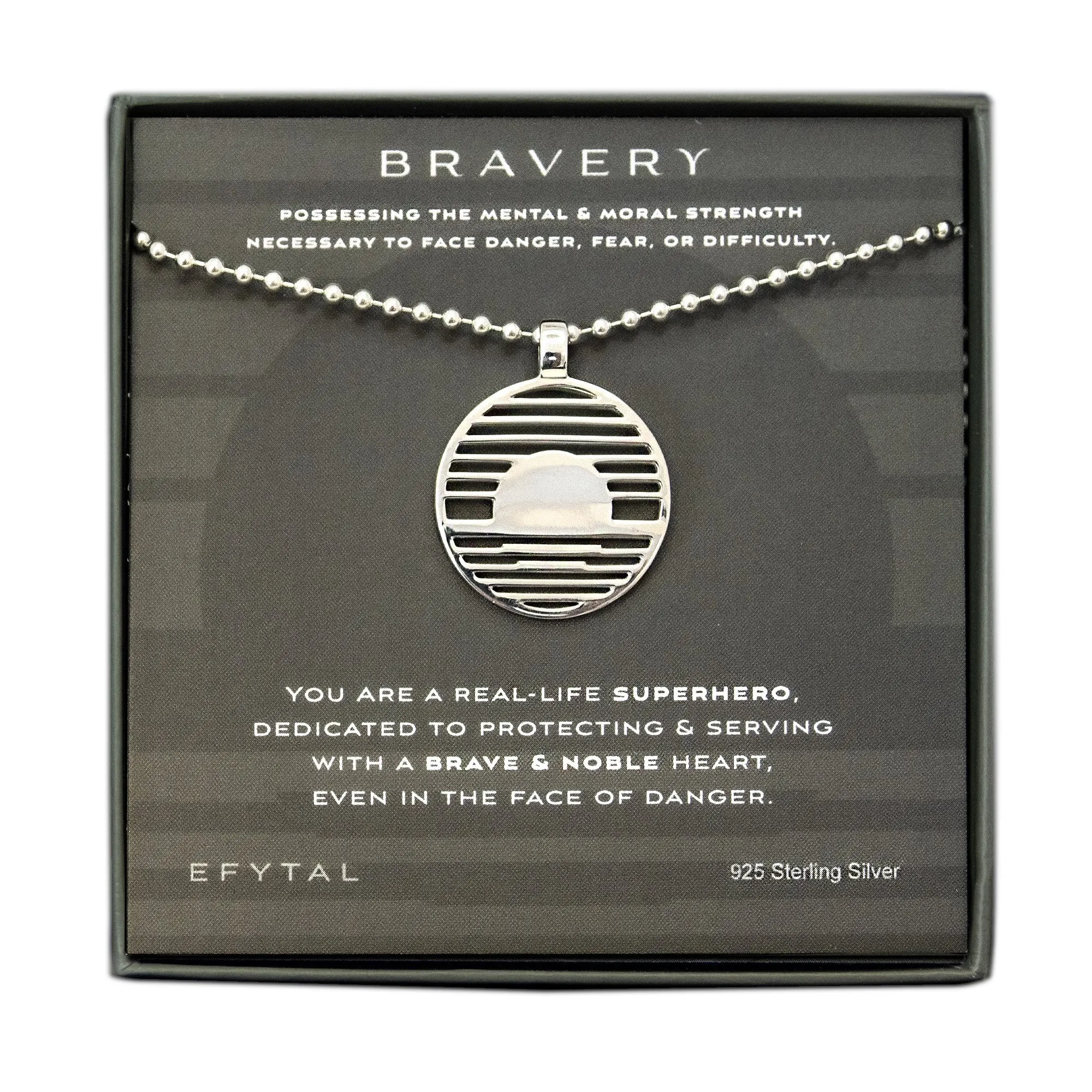 bravery 25mm necklace • real-life superhero