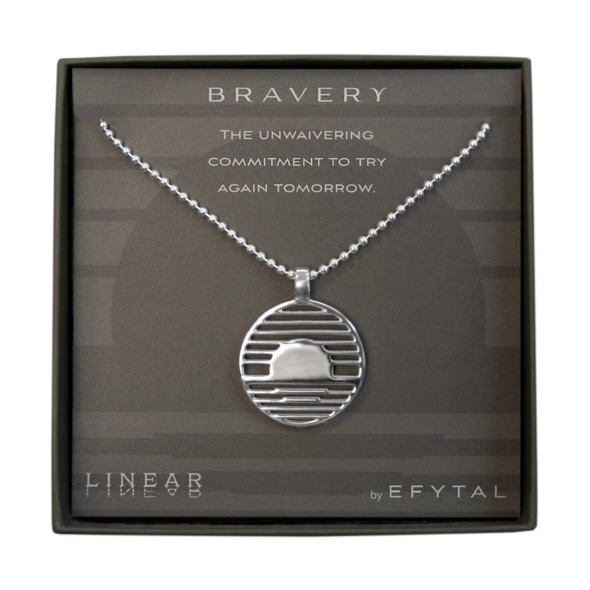 bravery 25mm necklace • try again
