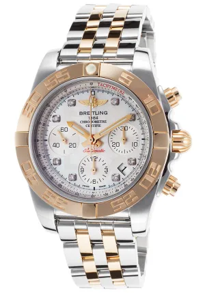 Breitling Chronomat 41 Mother of Pearl Diamond Dial Men's Watch CB014012-A723TT CB014012-A723-378C
