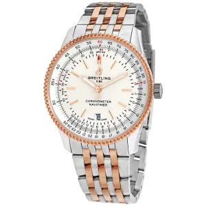 Breitling Navitimer Automatic Men's Stainless Steel and 18kt Rose Gold Watch U17326211G1U1