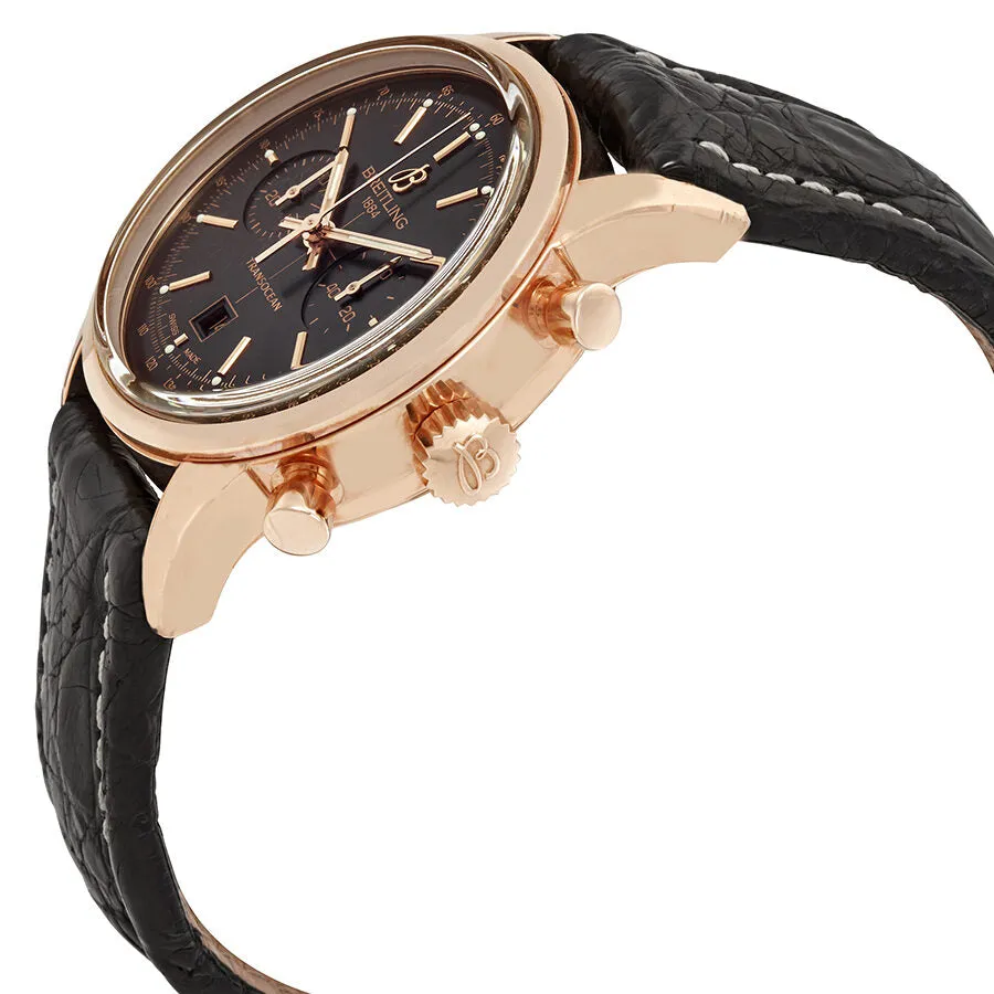 Breitling Transocean Chronograph 38 Automatic Black Dial Men's Watch R4131012/BC07BKCT