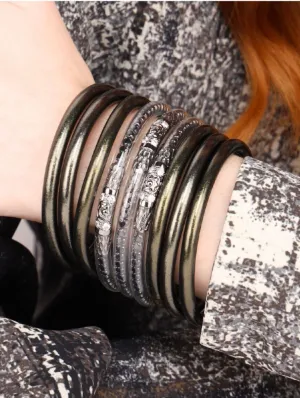 BuDhaGirl All Weather Bangles Flint (Set of 6)