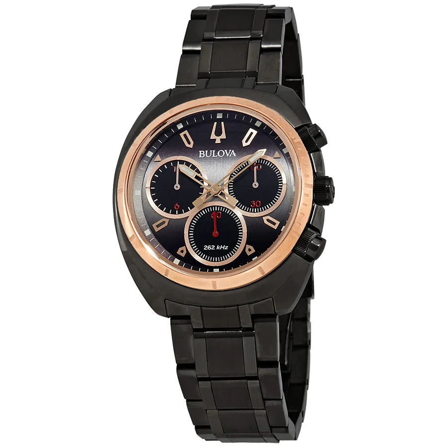 Bulova Curv Chronograph Dark Grey Dial Men's Watch 98A158