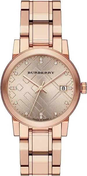 Burberry The City Rose Gold Stainless Steel Women's Watch BU9126