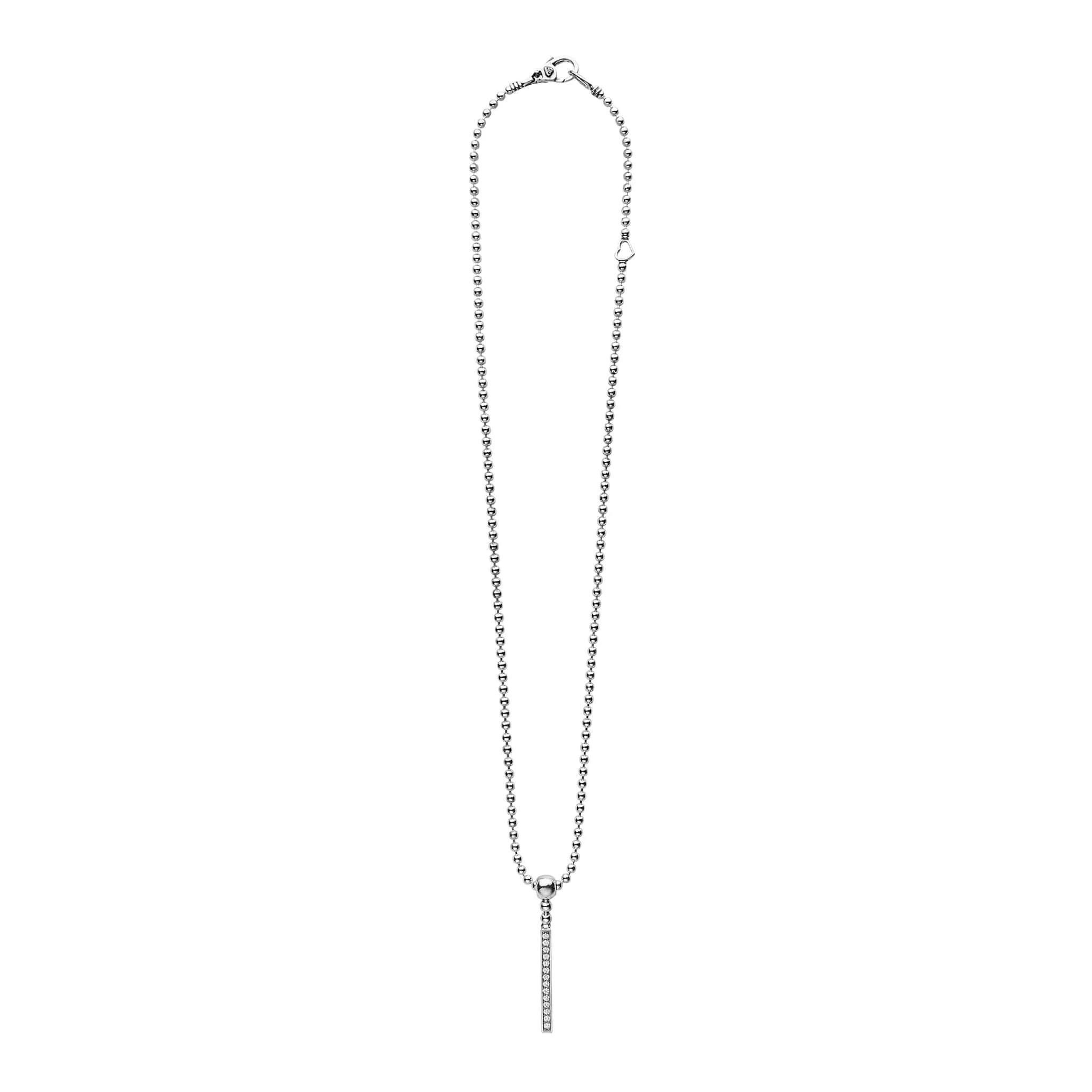 Caviar Spark Linear Diamond Pendant Necklace