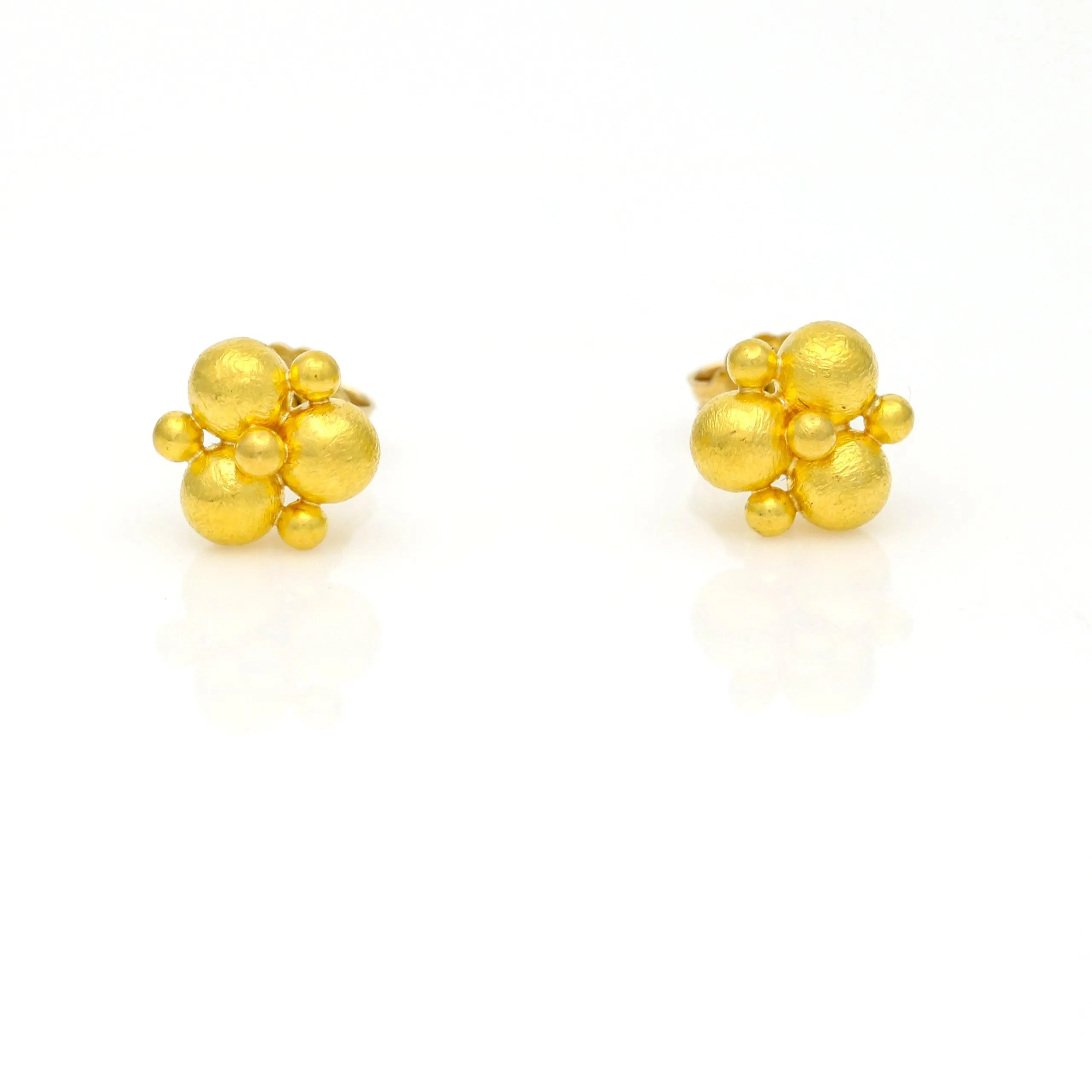 Cevherun 24k Gold Women's Stud Earrings