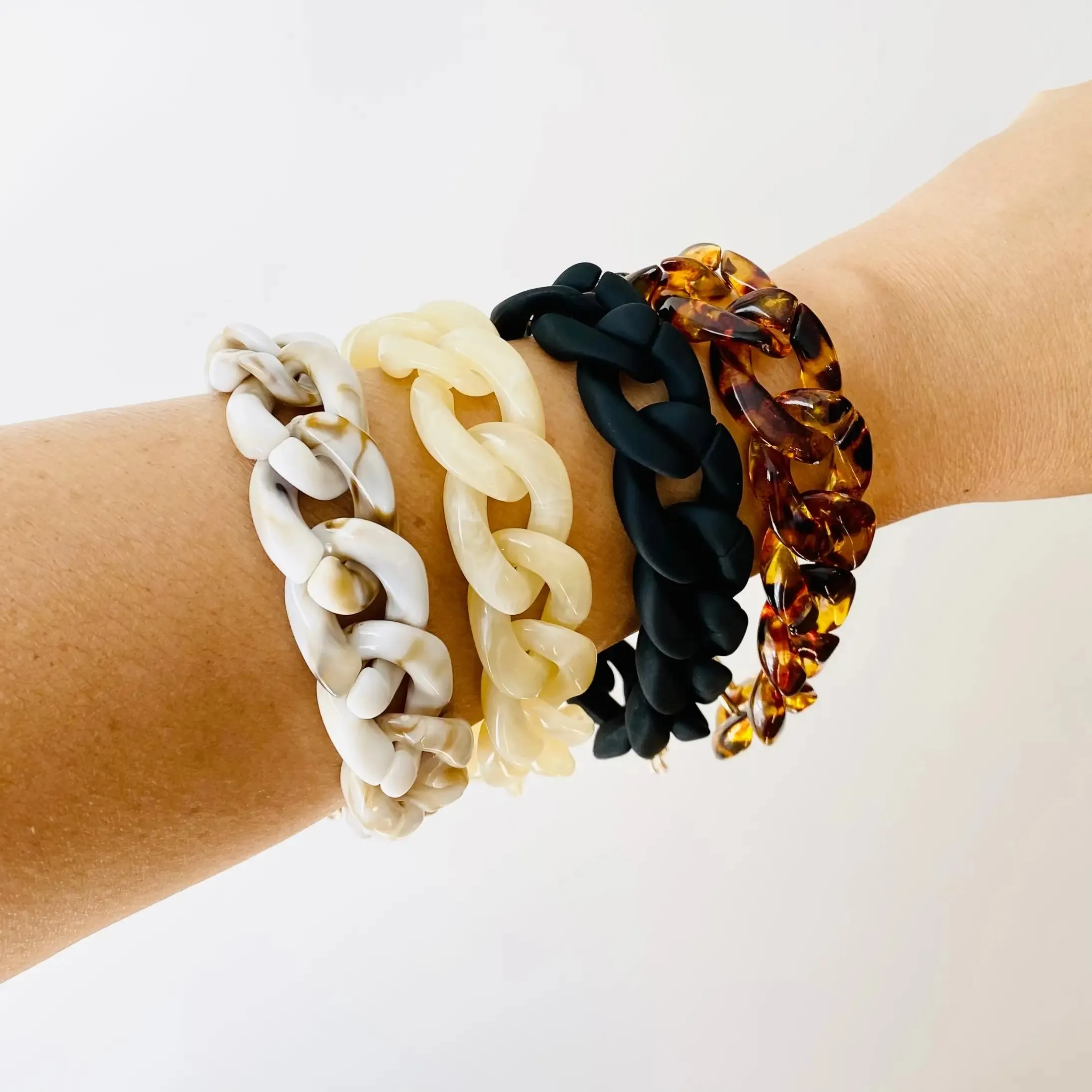 Chain Link Bracelet - Black
