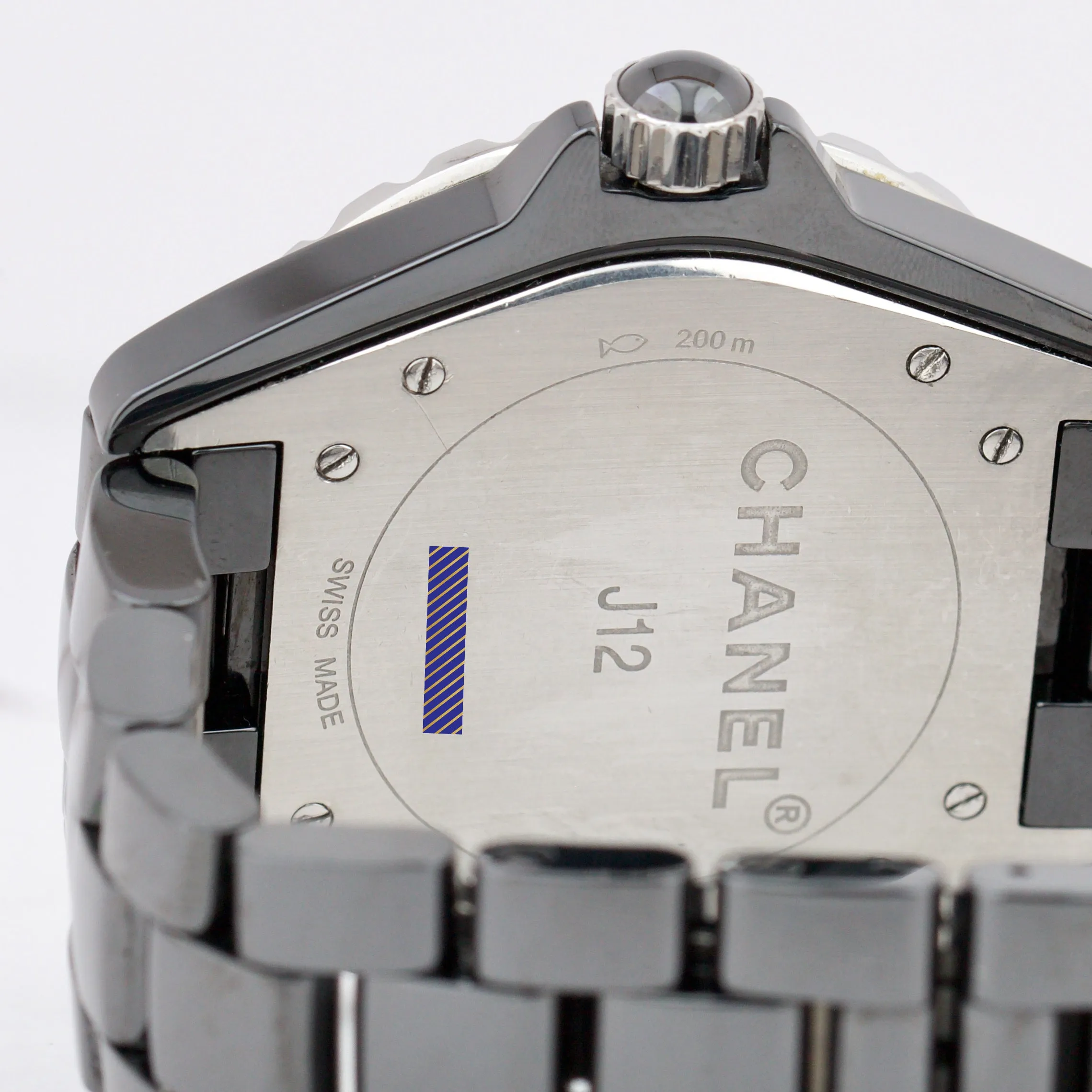 Chanel J12 Black Ceramic Stainless Steel Automatic 42mm Chronograph Watch H3131
