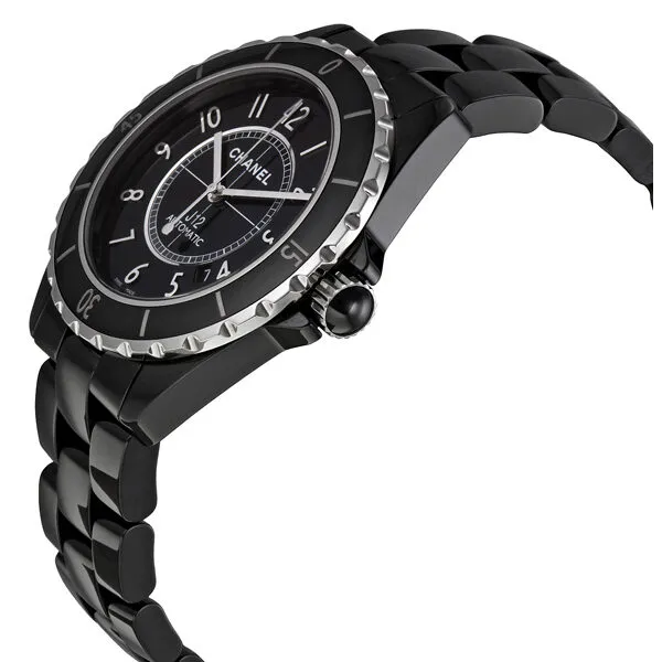 Chanel J12 Black Dial Ceramic Automatic Unisex Watch H2980