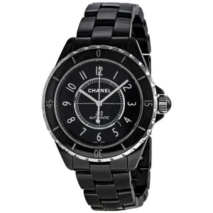 Chanel J12 Black Dial Ceramic Automatic Unisex Watch H2980