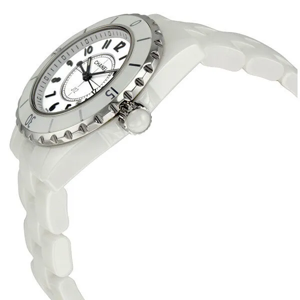 Chanel J12 Quartz White Dial Ladies Watch H0968