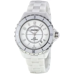 Chanel J12 White Dial Ceramic Automatic Unisex Watch H2981