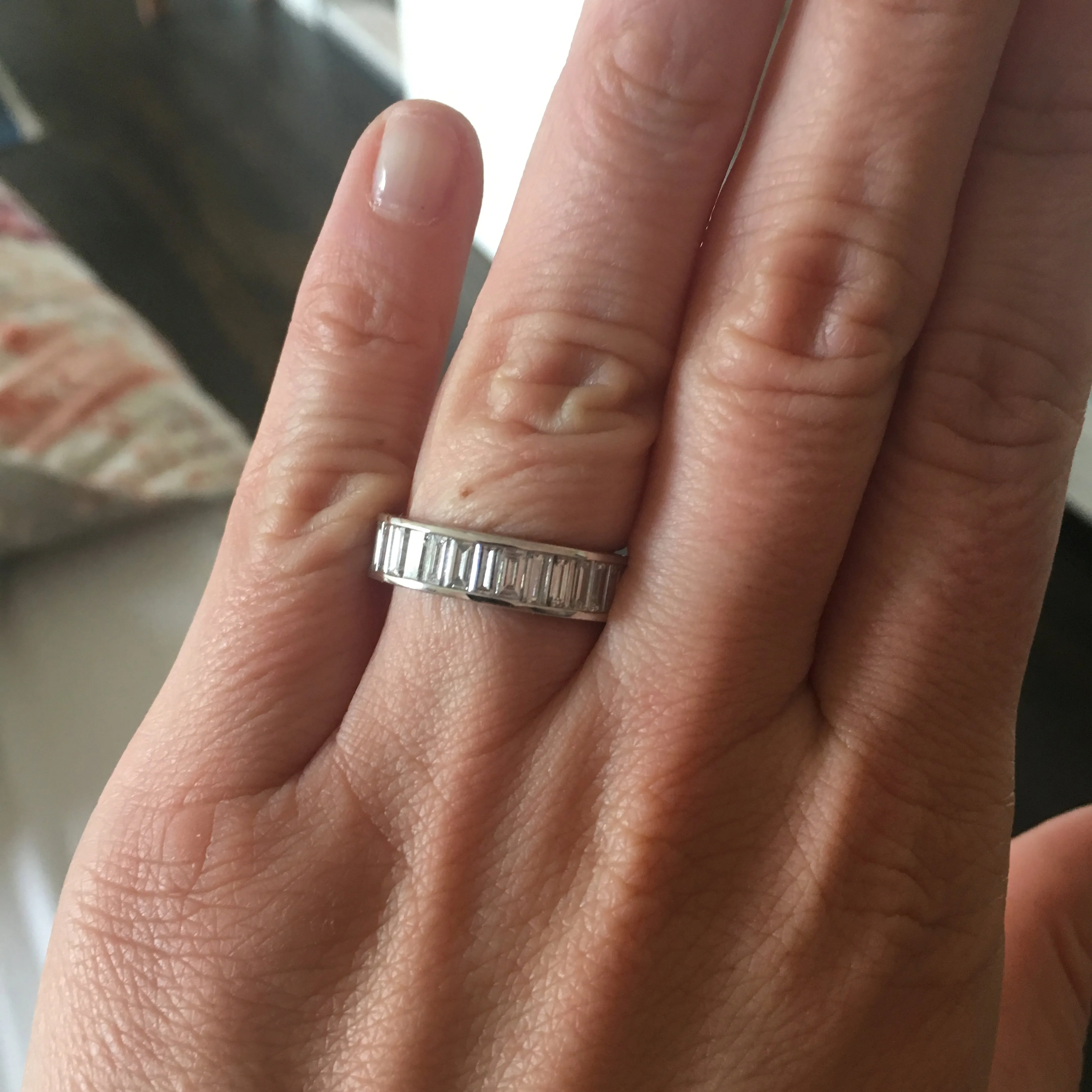 Channel Set Baguette Diamond Ring
