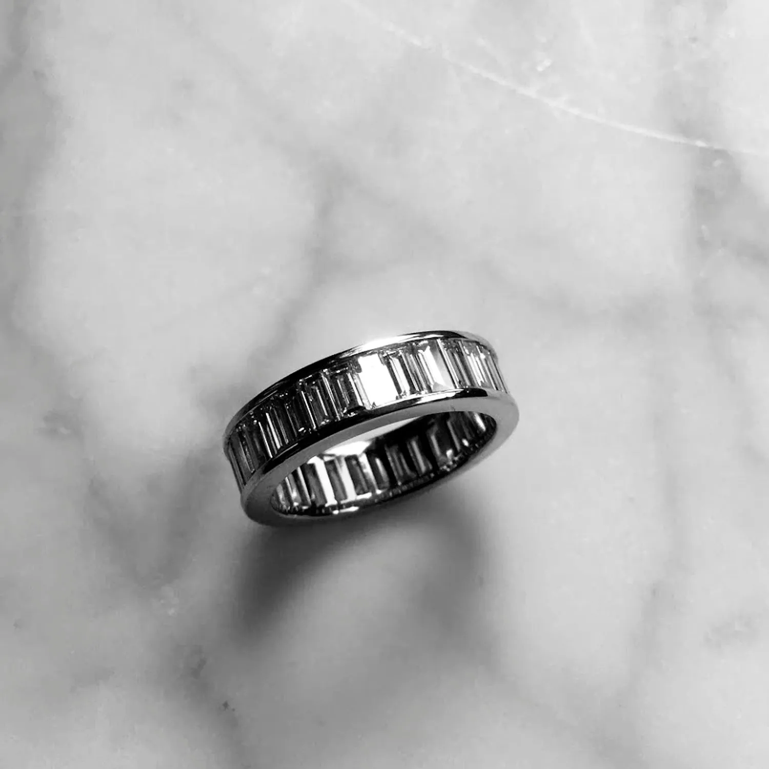 Channel Set Baguette Diamond Ring