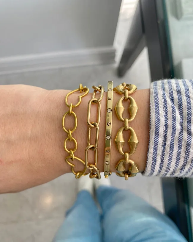 CHRONA MINI LINK BRACELETS, 9 LINKS