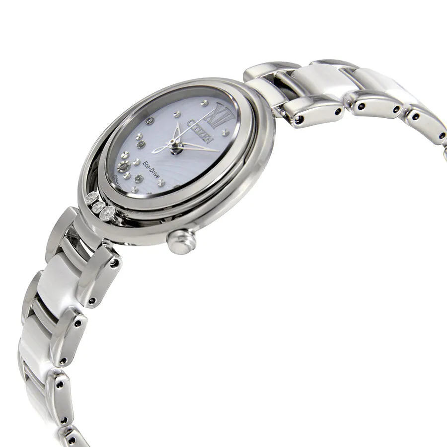Citizen L Sunrise White Diamond-Accented Dial Ladies Watch EM0320-83A