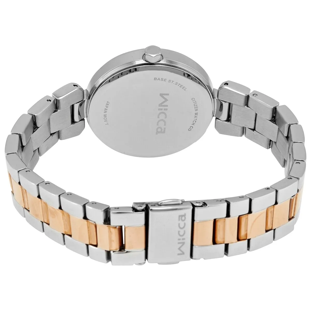 Citizen Wicca Quartz Rose Dial Ladies Watch BH7-431-91