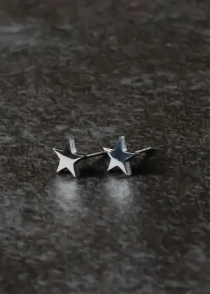 City View Star Stud Earrings Silver
