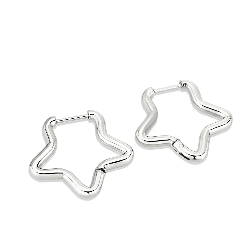 CJ3851 Wholesale Women's Minimalist Stainless Steel Star Earrings