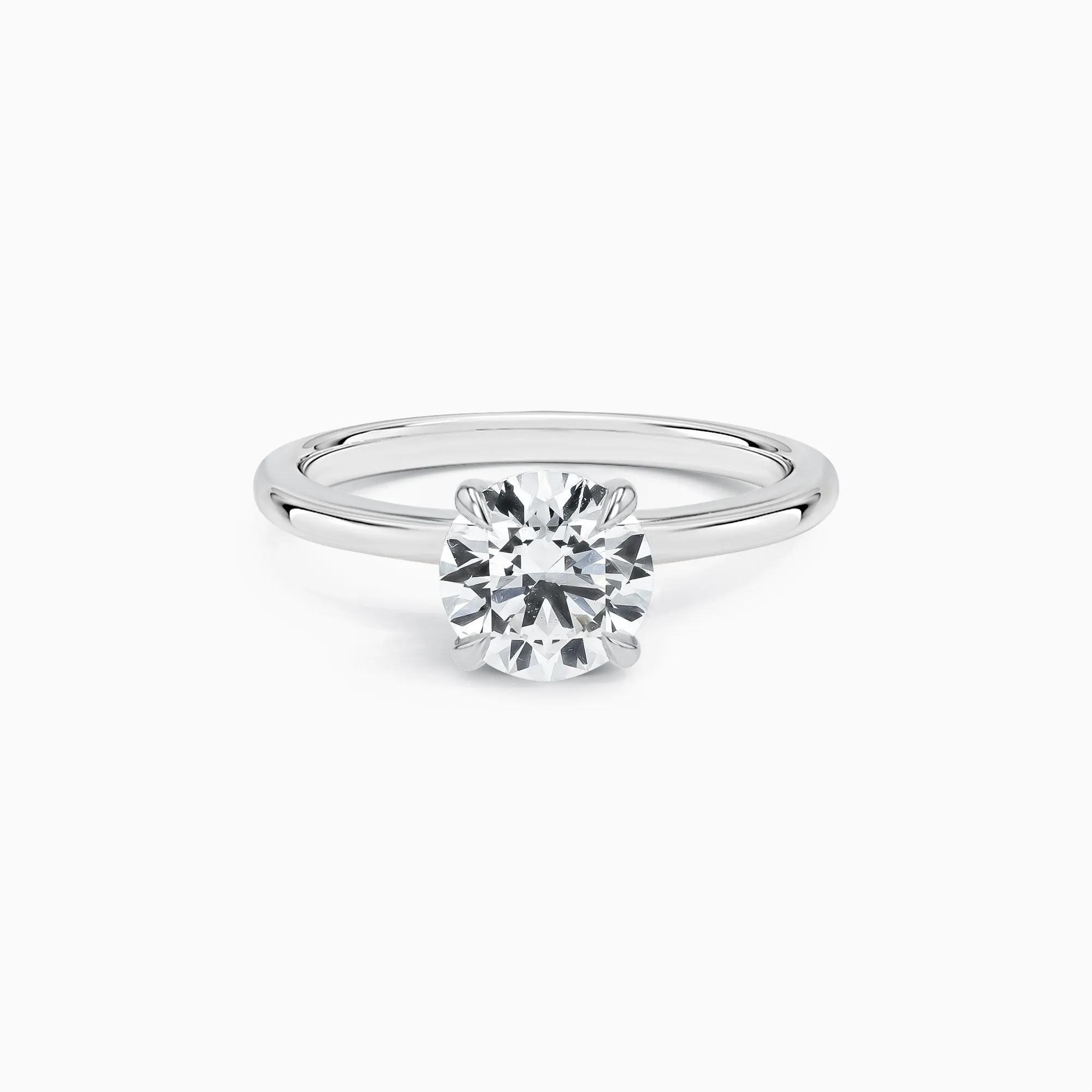 Classic 1 ct. Lab Diamond Solitaire Ring in 18K White Gold