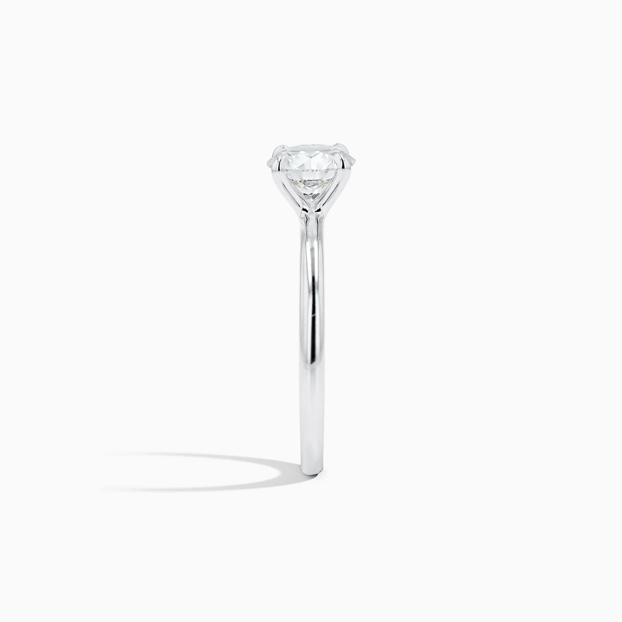 Classic 1 ct. Lab Diamond Solitaire Ring in 18K White Gold