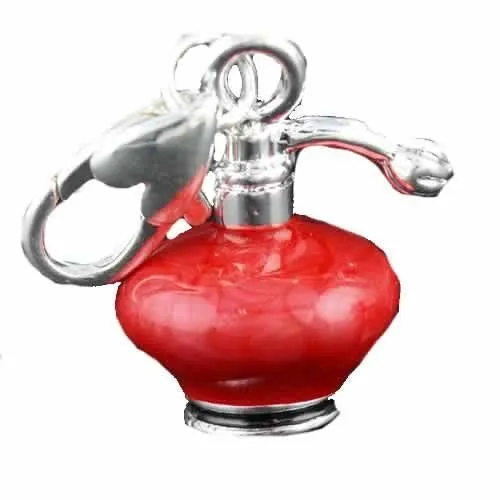 Clip on Perfume Bottle Charm for European Jewelry w/ Lobster Clasp